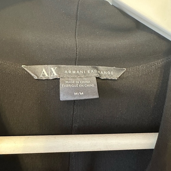 A/X Armani Exchange sleevesless v neck dress in black - Picture 3 of 7